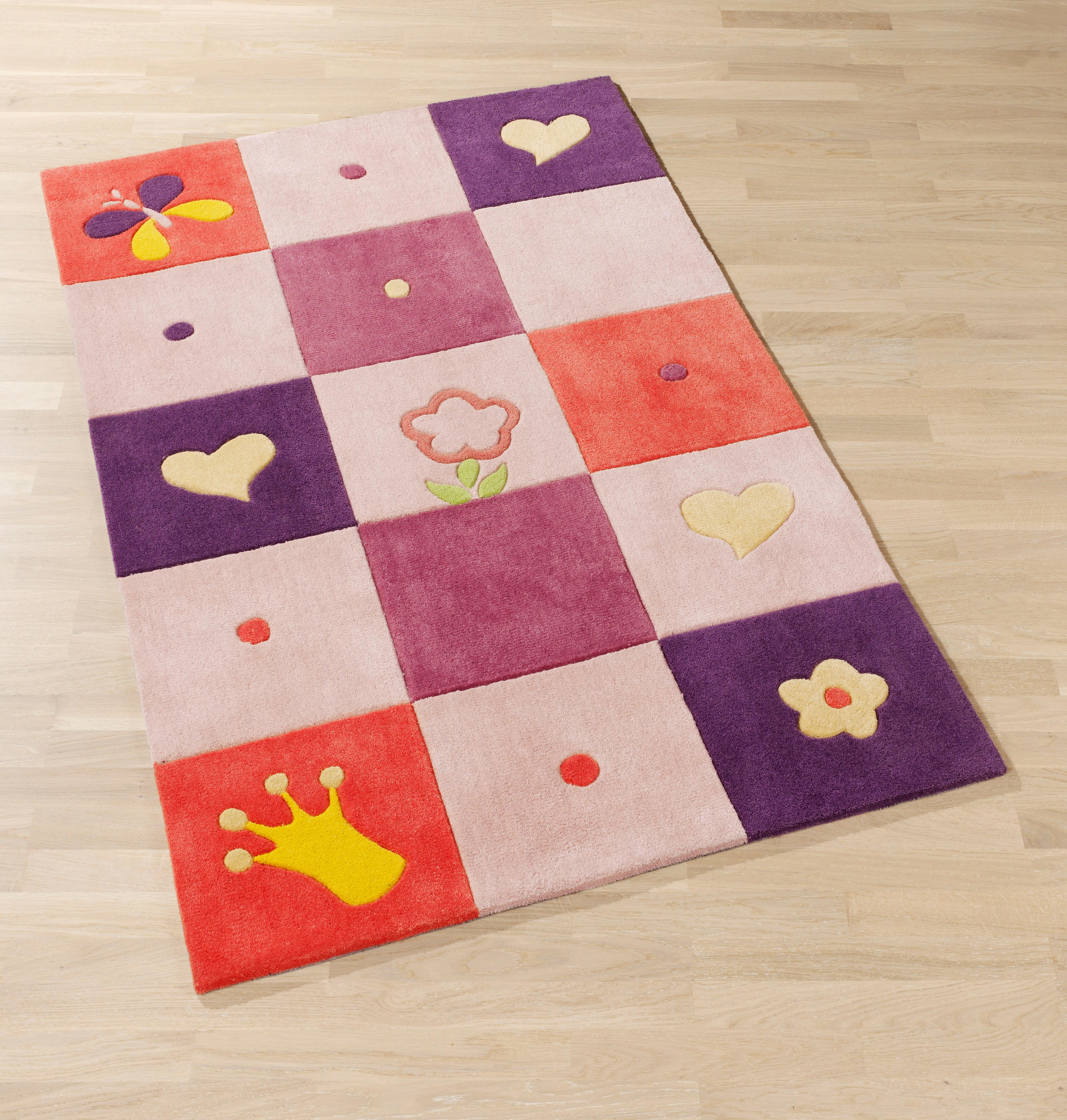 KINDERTEPPICH 80/150 cm BC Kids  - Pink/Lila, Trend, Naturmaterialien/Textil (80/150cm) - Ben'n'jen