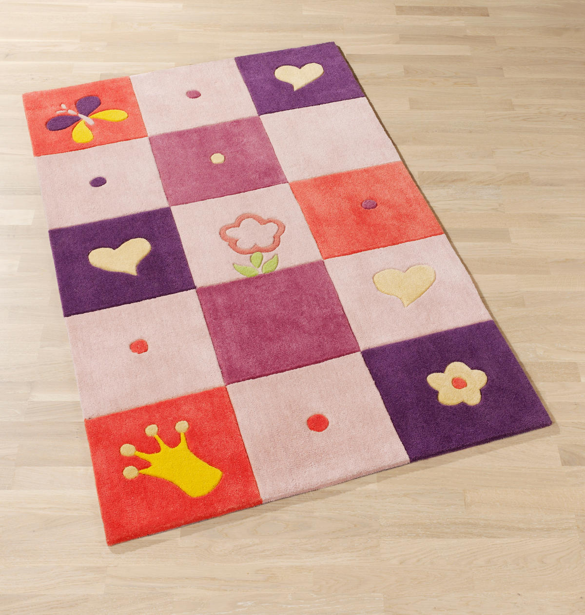 KINDERTEPPICH 80/150 cm BC Kids  - Pink/Lila, Trend, Naturmaterialien/Textil (80/150cm) - Ben'n'jen