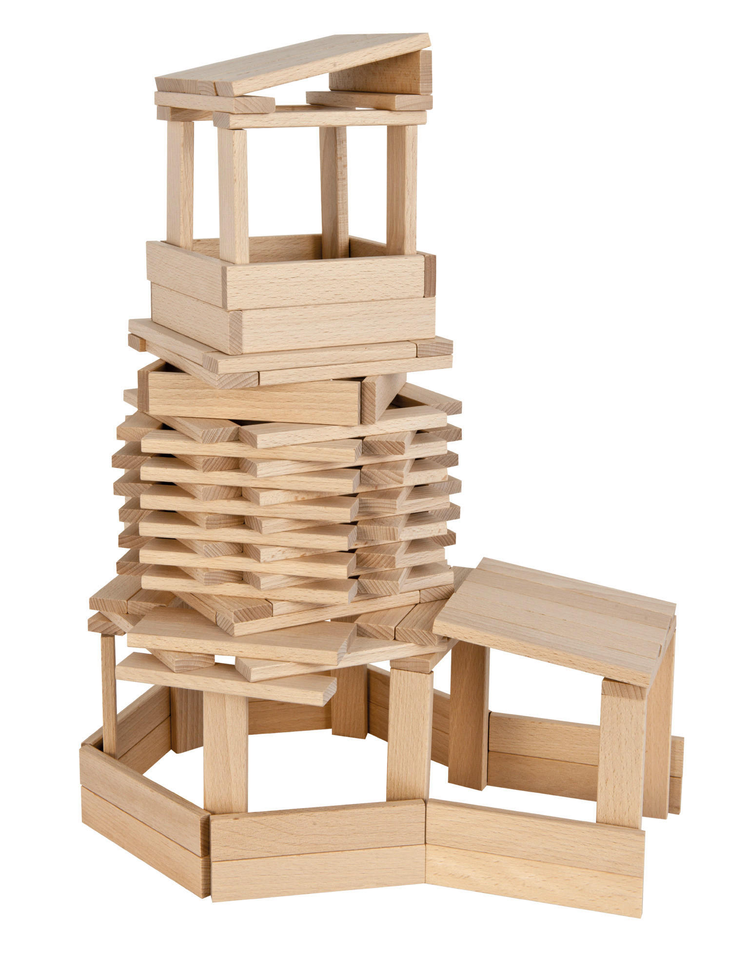 STECKBAUSTEINE - Hellbraun, Basics, Holz (25/14/31cm) - Eichhorn