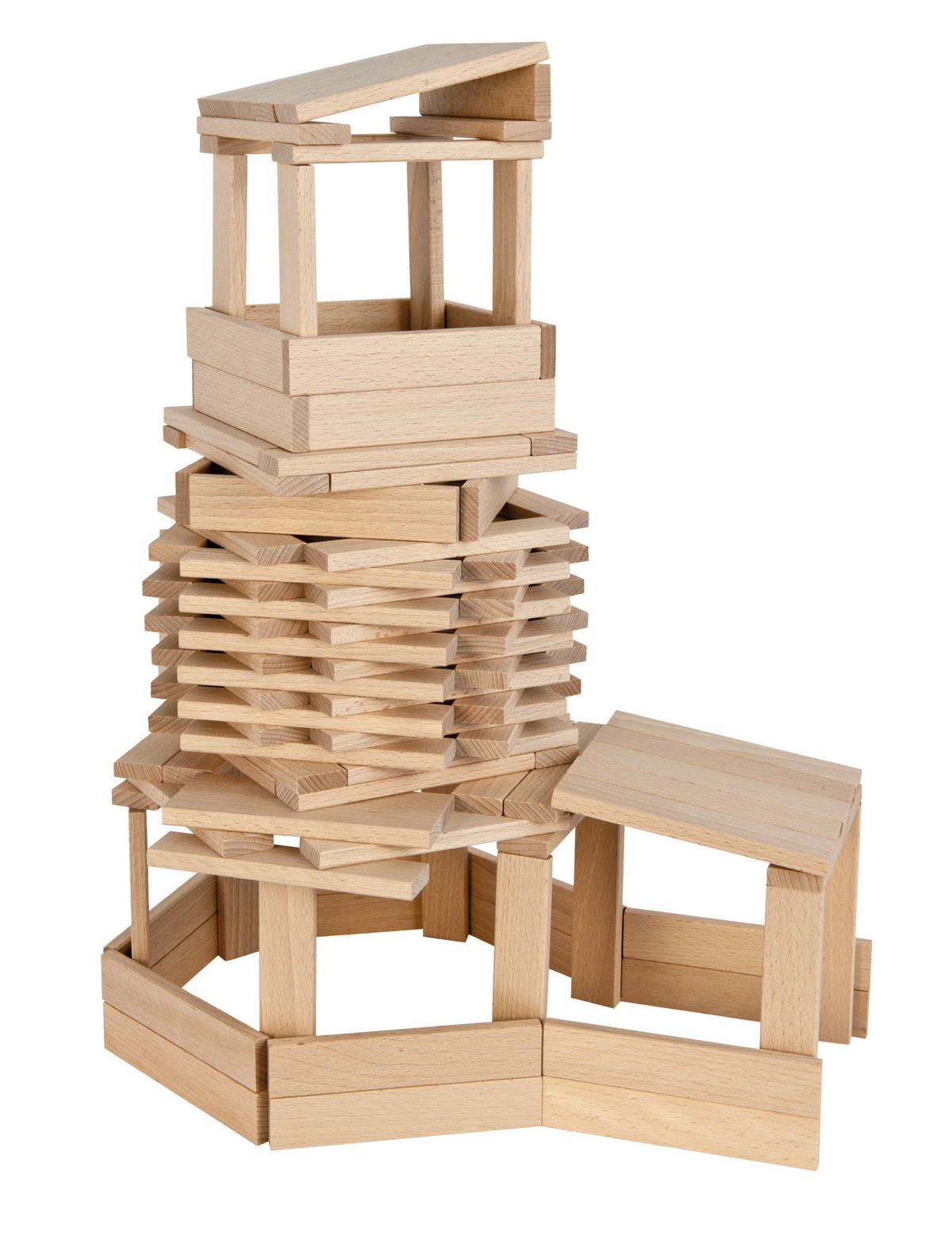 STECKBAUSTEINE - Hellbraun, Basics, Holz (25/14/31cm) - Eichhorn