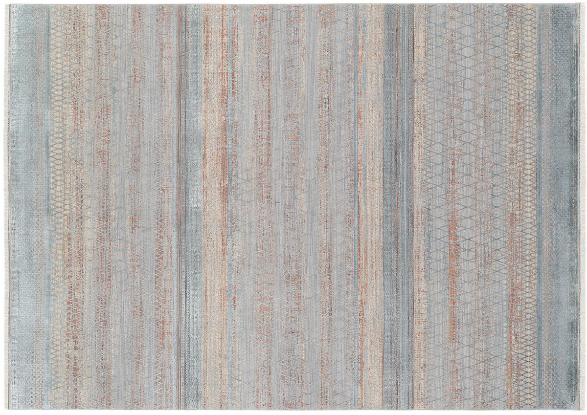 WEBTEPPICH 200/290 cm Tinto Maestro Blau, Creme  - Blau/Creme, Design, Textil (200/290cm) - Dieter Knoll