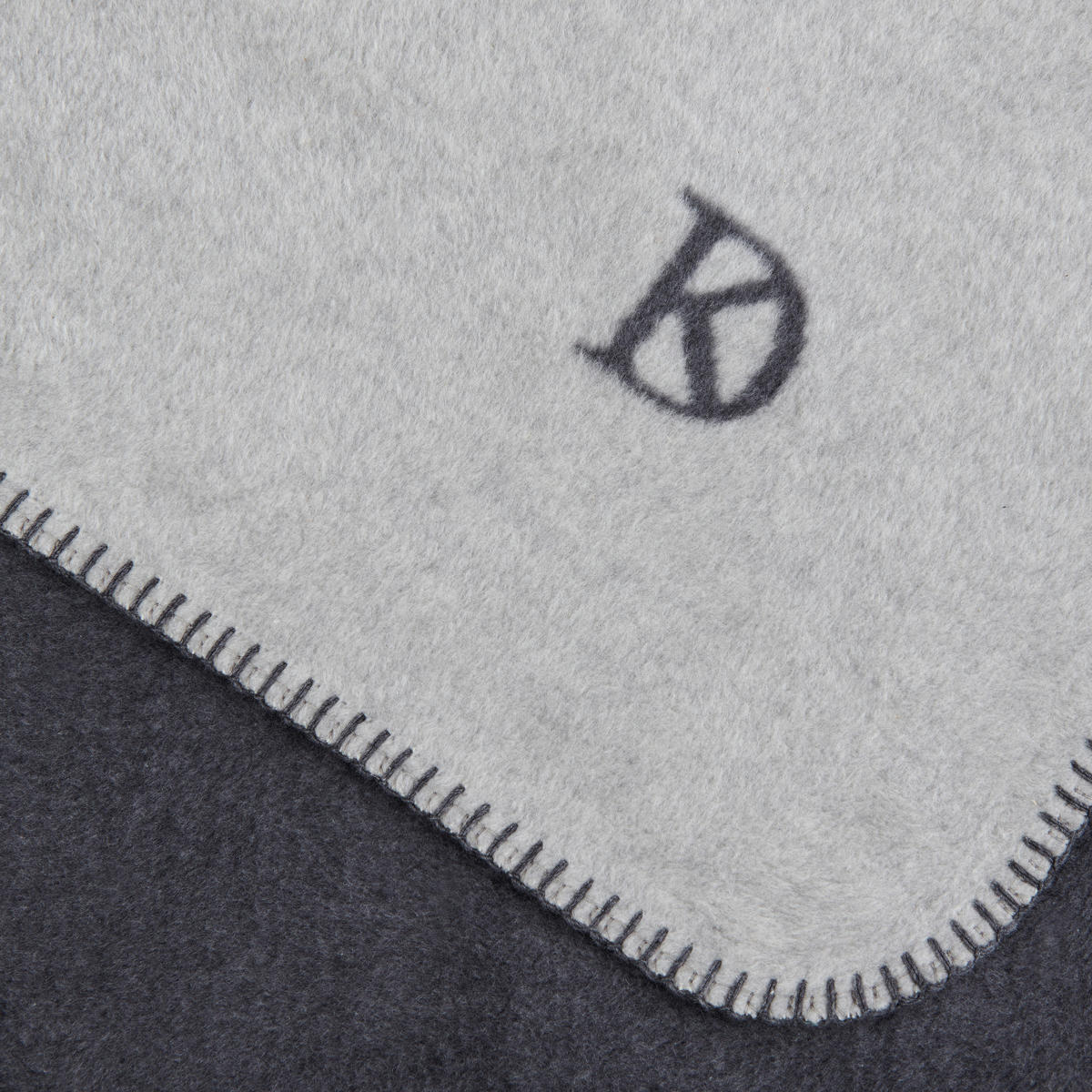 WOHNDECKE FRAME 150/200 cm  - Anthrazit/Silberfarben, Design, Textil (150/200cm) - Dieter Knoll