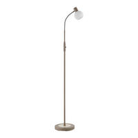 STEHLEUCHTE Merope 23/146 cm   - Sandfarben/Eschefarben, Basics, Glas/Metall (23/146cm) - Novel