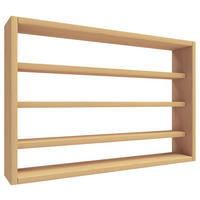 KÜCHENREGAL 60/40/10 cm  Buchefarben  - Buchefarben, Basics, Holzwerkstoff (60/40/10cm) - MID.YOU