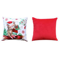DÍSZPÁRNA  - piros, Basics, textil (45/45/8cm)