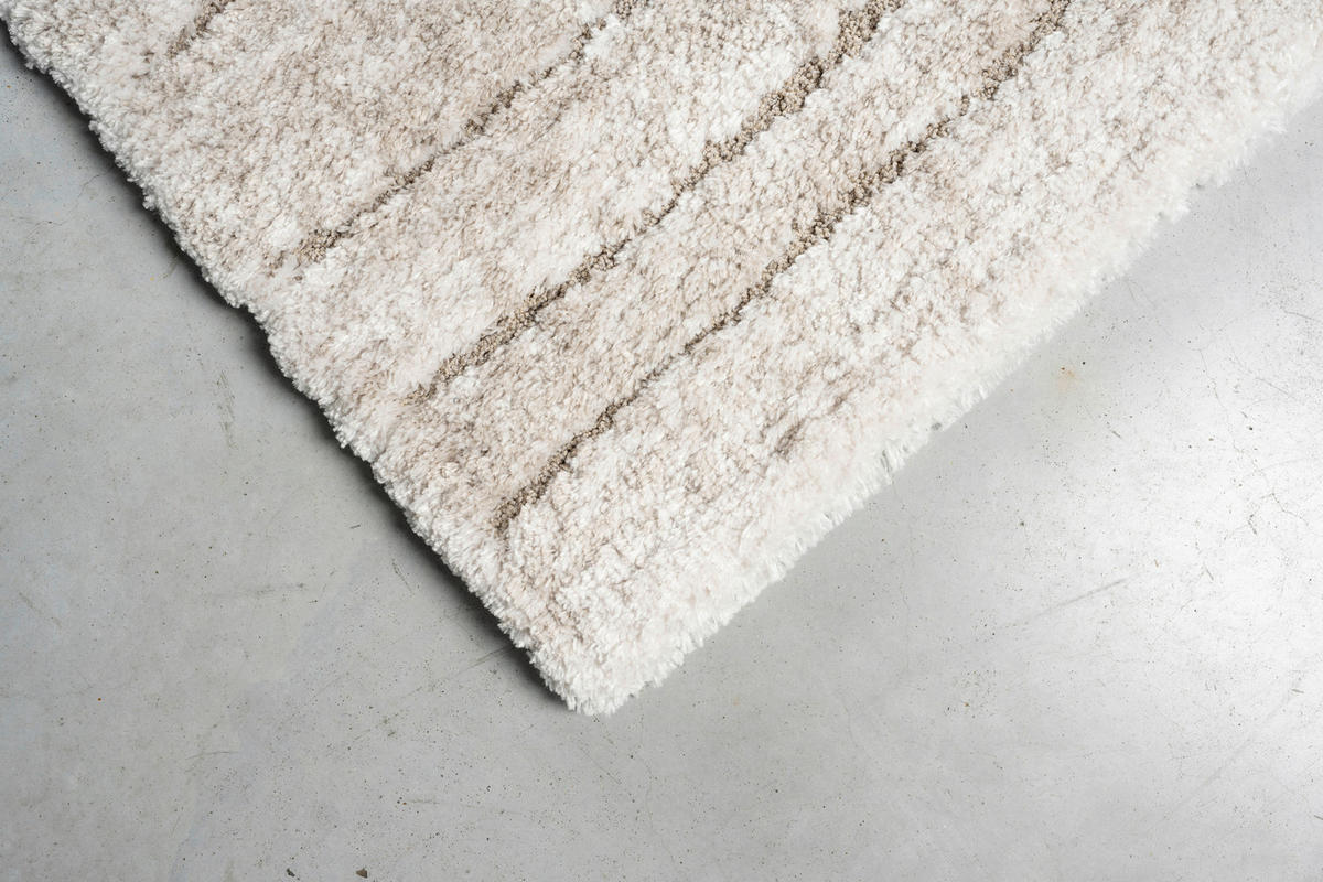 WEBTEPPICH  Wohnzimmer 133/195 cm Masai Weiß  - Weiß, Basics, Kunststoff/Textil (133/195cm) - Novel
