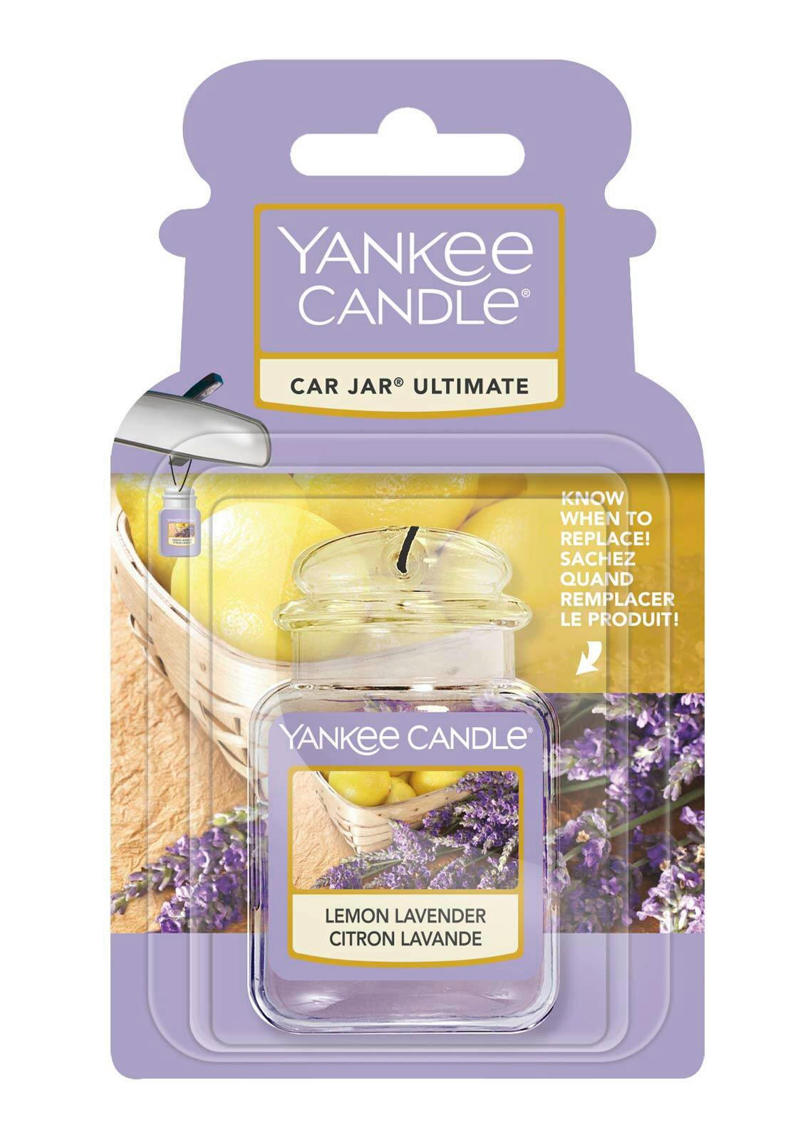 OSVEŽILEC ZRAKA ZA AVTO Lemon Lavander  - sivovijolična, Basics (4/6/2,5cm) - Yankee Candle