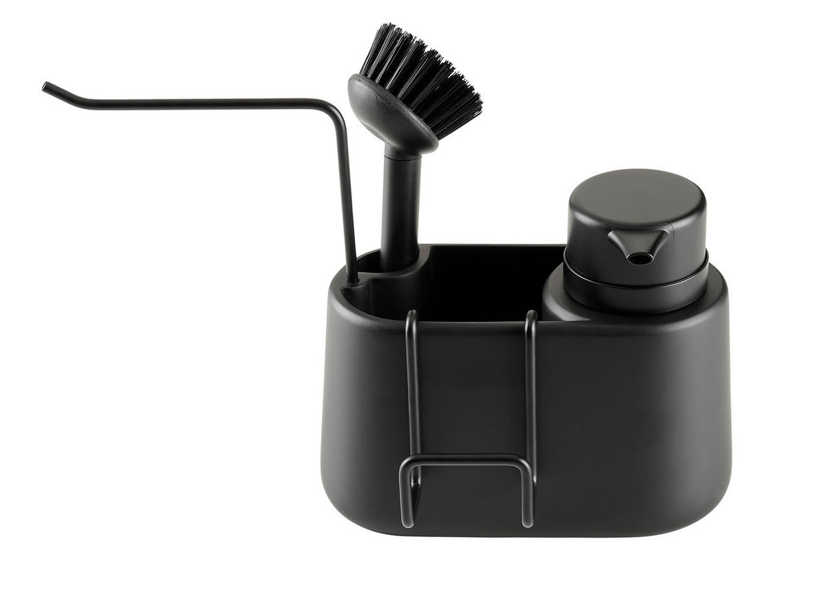 ORGANIZÉR NA UMÝV. PROSTRIEDK čierna - čierna, Design, kov/plast (28cm) - Homeware