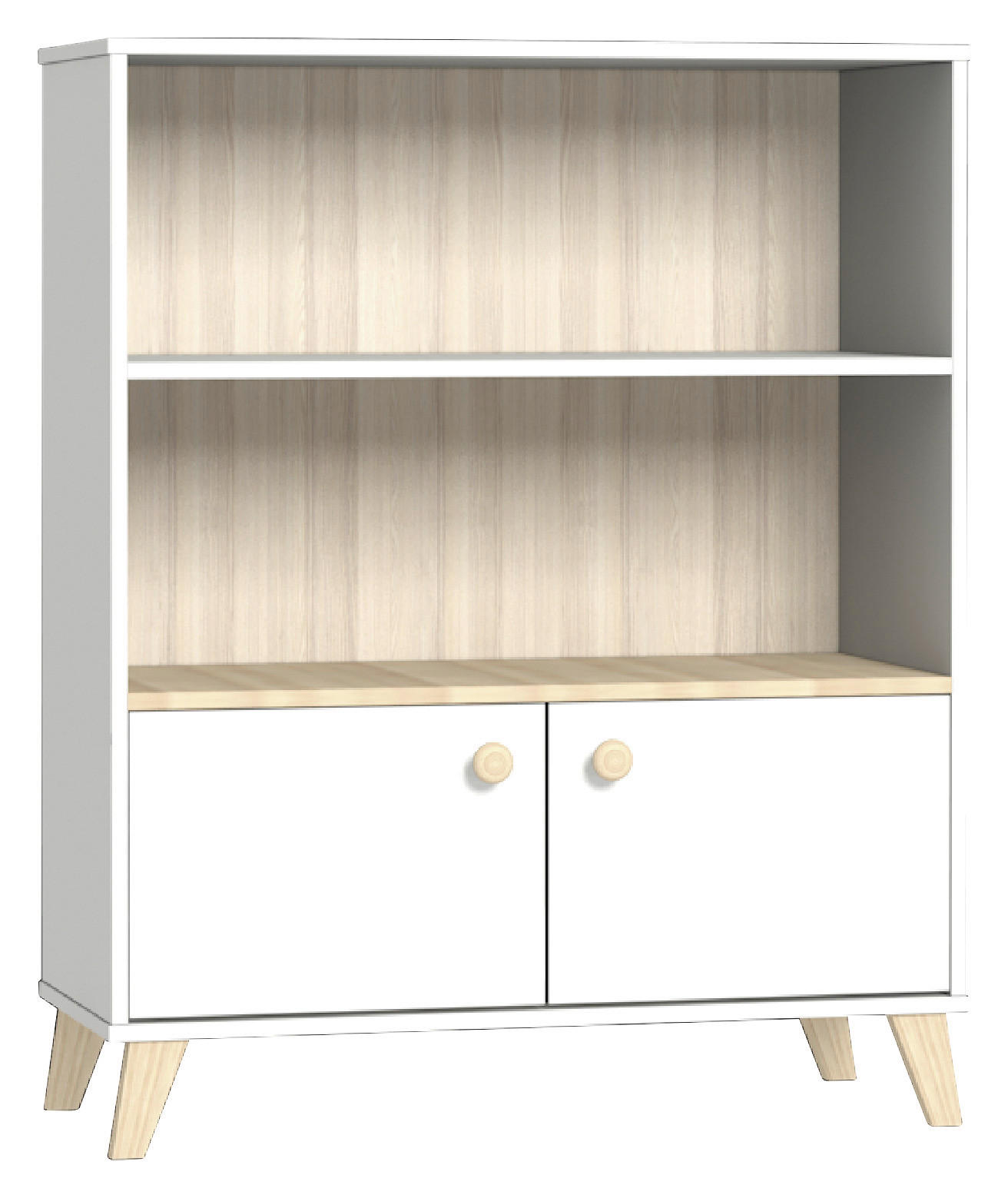 HIGHBOARD Colette  in  - Naturfarben/Weiß, Basics, Holz/Holzwerkstoff (96/118/40cm)