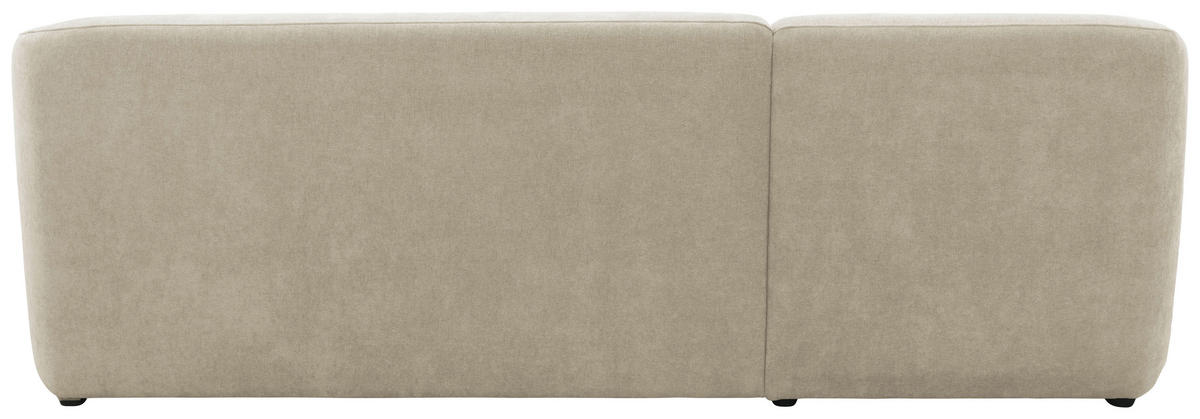 ECKSOFA 100 033 Creme Webstoff Rücken echt  - Taupe/Creme, MODERN, Kunststoff/Textil (148/230cm) - Livetastic