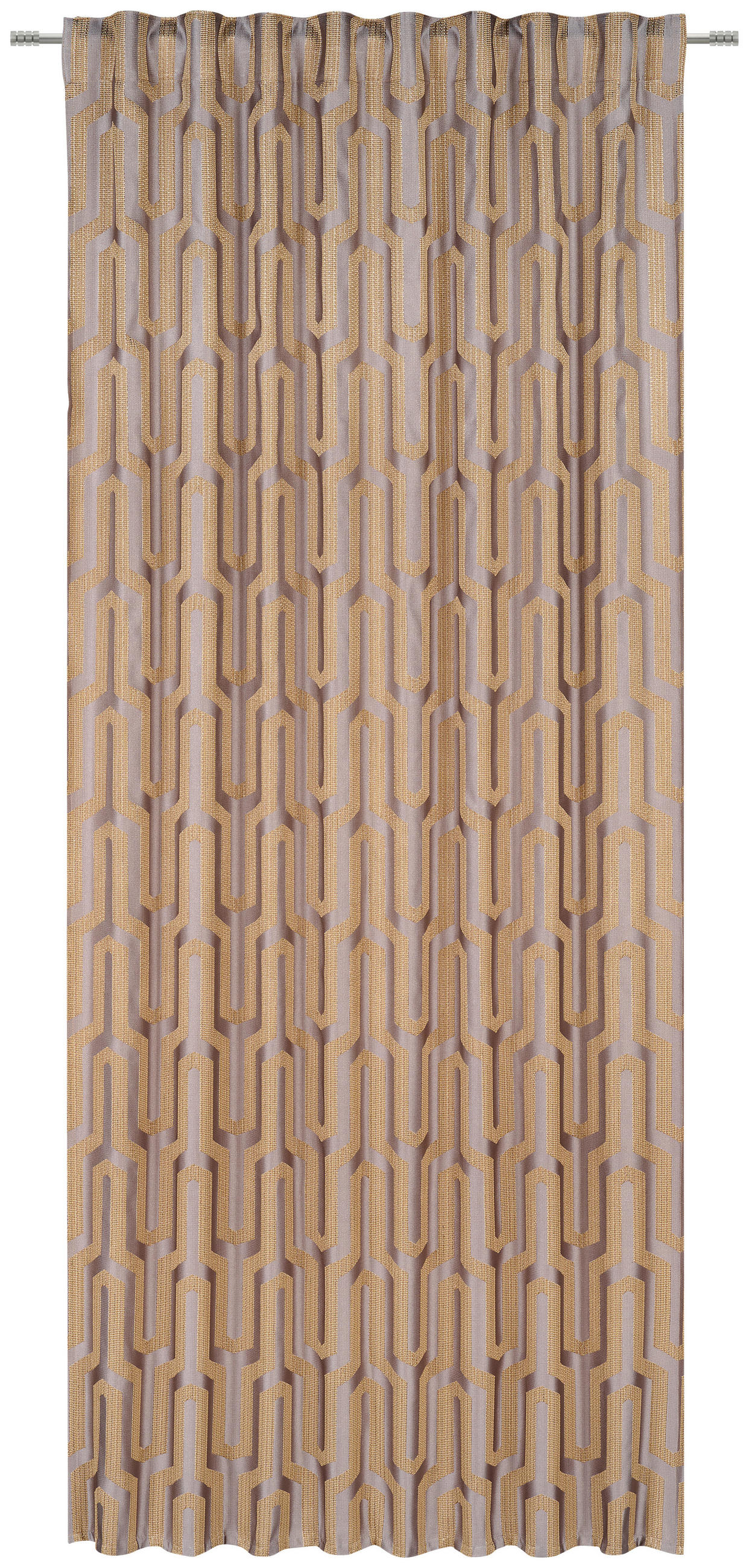Dieter Knoll Fertigvorhang Malfoy Taupe, Gold 140x245 cm