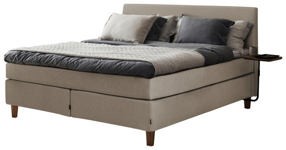 Jensen Boxspringbett 180 X 200 In Beige Ansehen