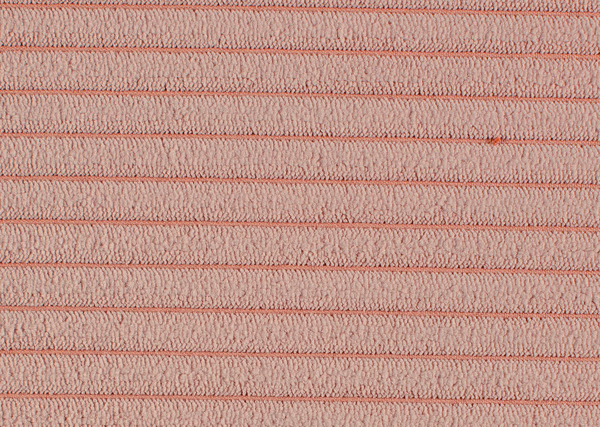 HOCKER in Textil Rosa  - Schwarz/Rosa, Konventionell, Textil/Metall (99/46/77cm) - Carryhome