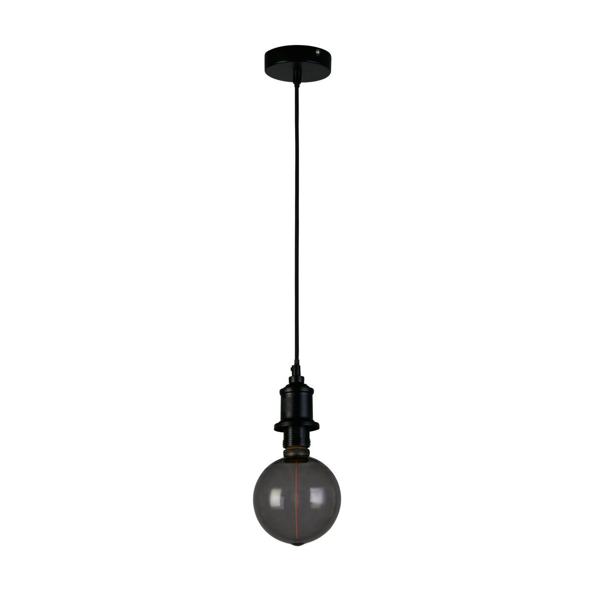 LED-LJUSKÄLLA   E27  - svart, Design, glas (12,5/16,6cm)