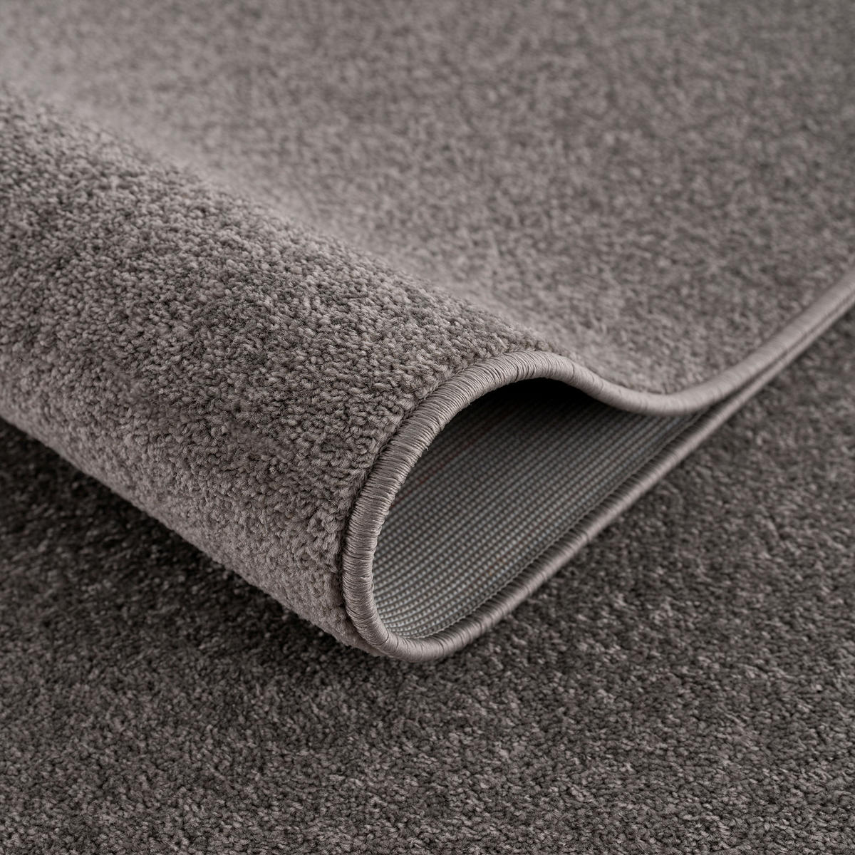 WEBTEPPICH 60/110 cm Uni Grau  - Grau, LIFESTYLE, Kunststoff/Textil (60/110cm) - Novel