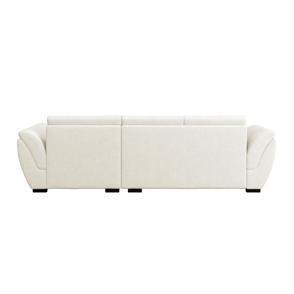 ECKSOFA Grau  - Schwarz/Grau, Konventionell, Textil (278/187cm) - MID.YOU