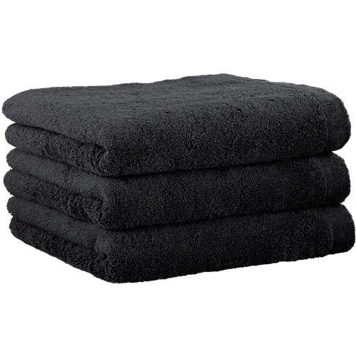 HANDTUCH Lifestyle Uni Schwarz  - Schwarz, Basics, Textil (50/100cm) - Cawoe