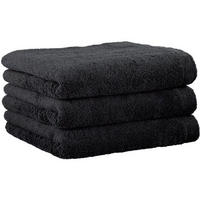 HANDTUCH Lifestyle Uni Schwarz  - Schwarz, Basics, Textil (50/100cm) - Cawoe