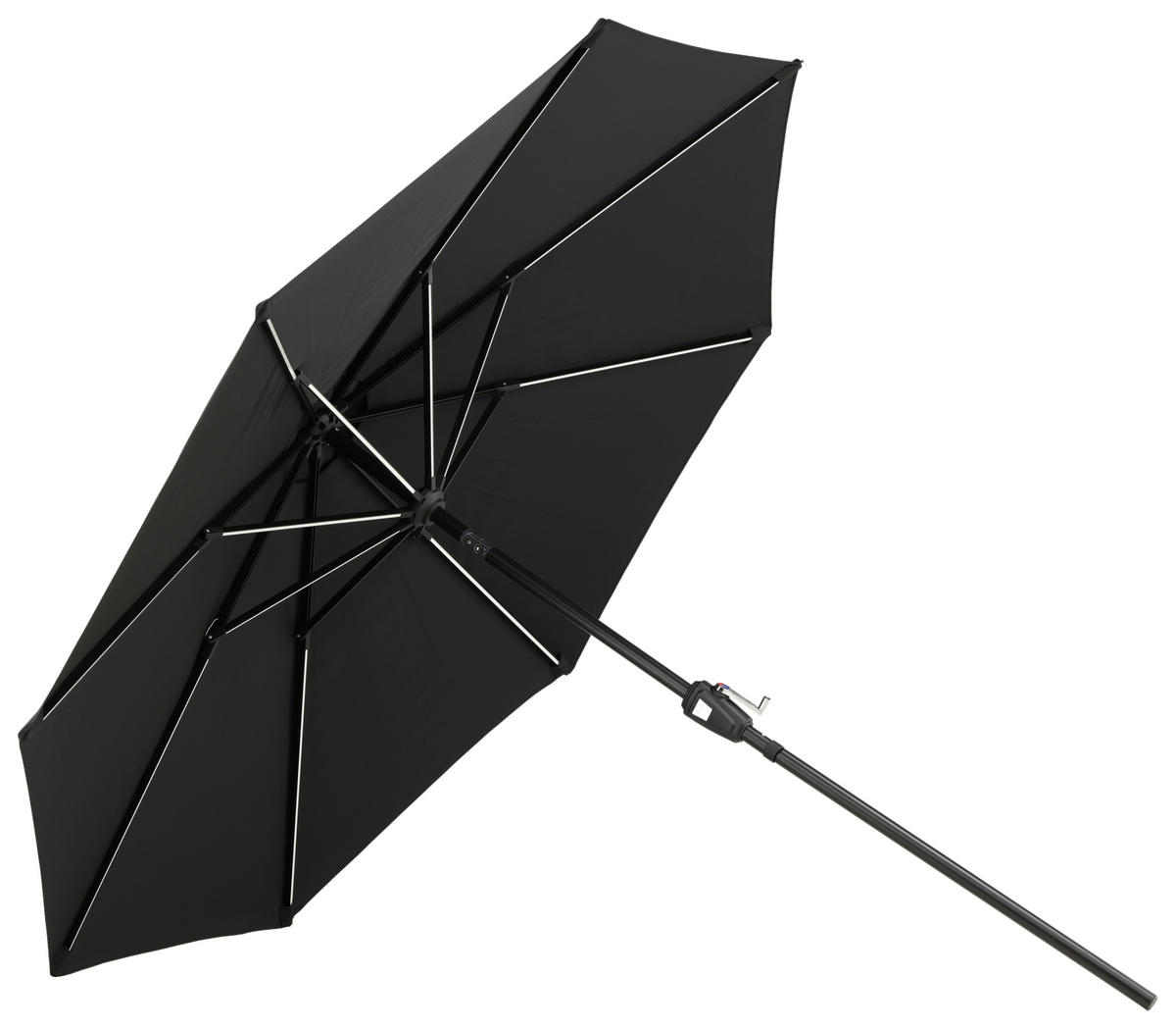 SONNENSCHIRM 270 cm  - Schwarz, KONVENTIONELL (270/241/270cm) - Gardenson