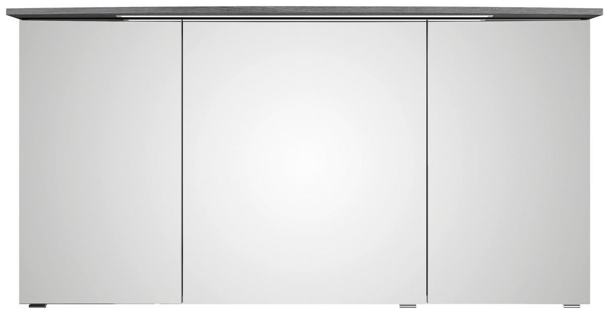 BADEZIMMER 3-teilig  in 144 cm  - Chromfarben/Graphitfarben, MODERN, Glas/Keramik (144cm) - Sadena