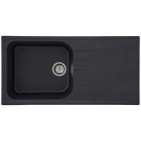 SPÜLE 1725ORLANDO100X50S  - Schwarz, Trend, Stein (100/22,5/50cm) - Respekta