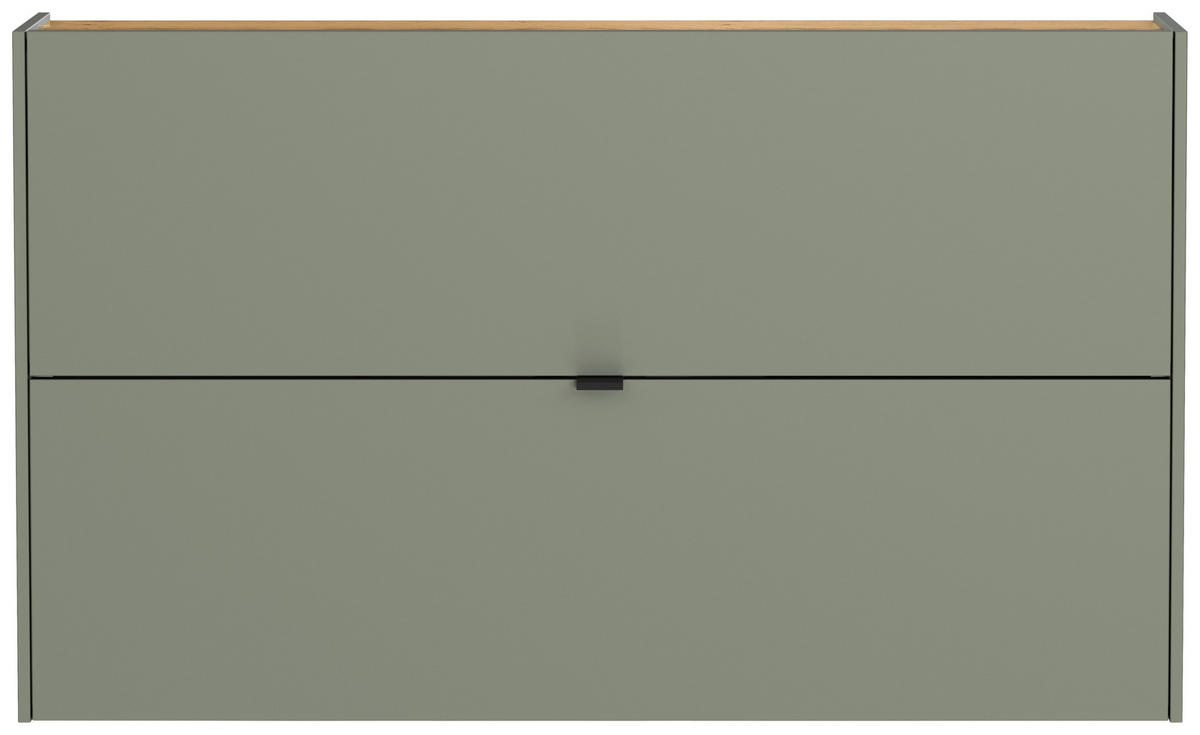 SCHUHKIPPER GW-Ameca  in 140/83/18 cm  - Eichefarben/Pastellgrün, Design, Holzwerkstoff/Metall (140/83/18cm)