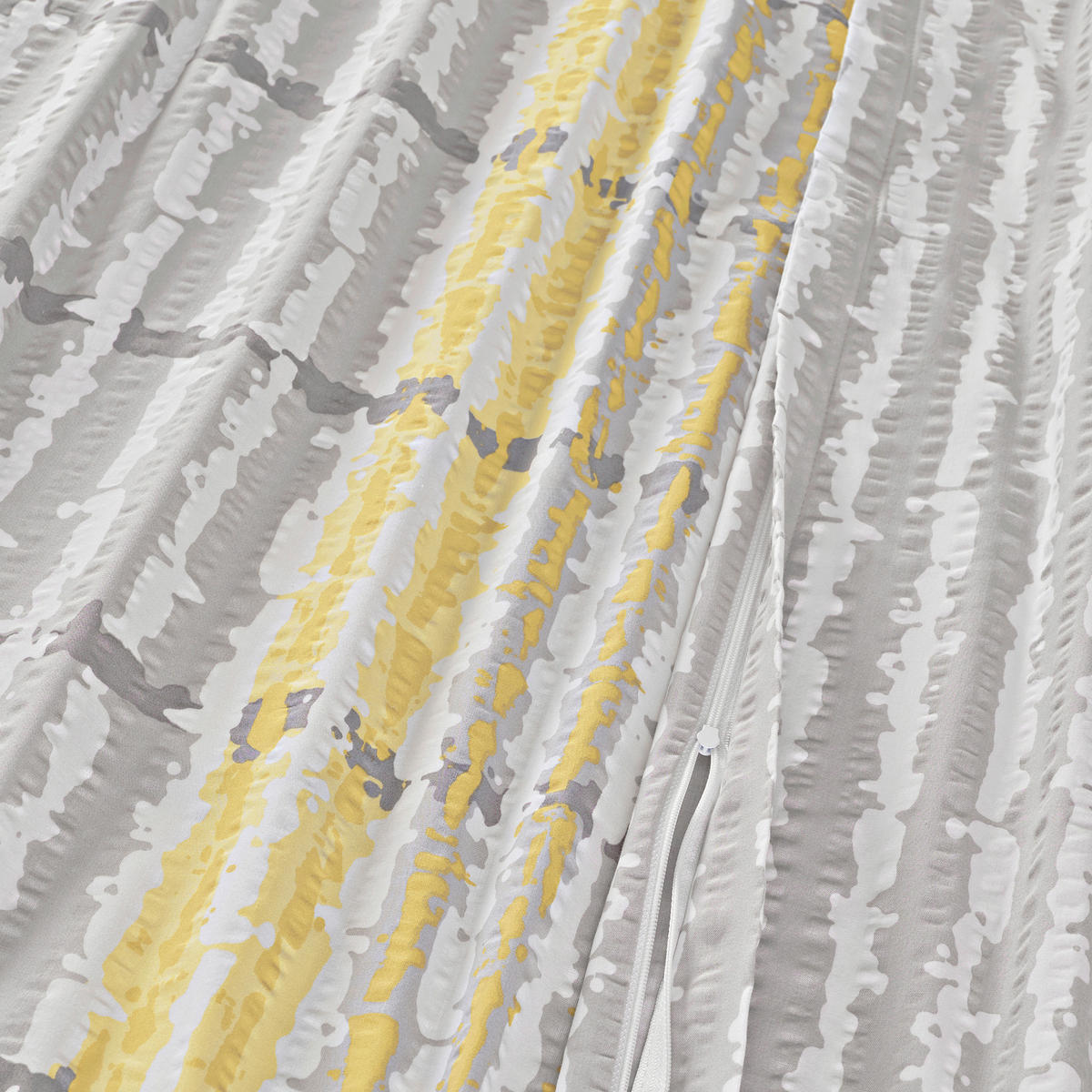 BETTWÄSCHE Seersucker 200/200 cm  - Gelb, Design, Textil (200/200cm) - Florella