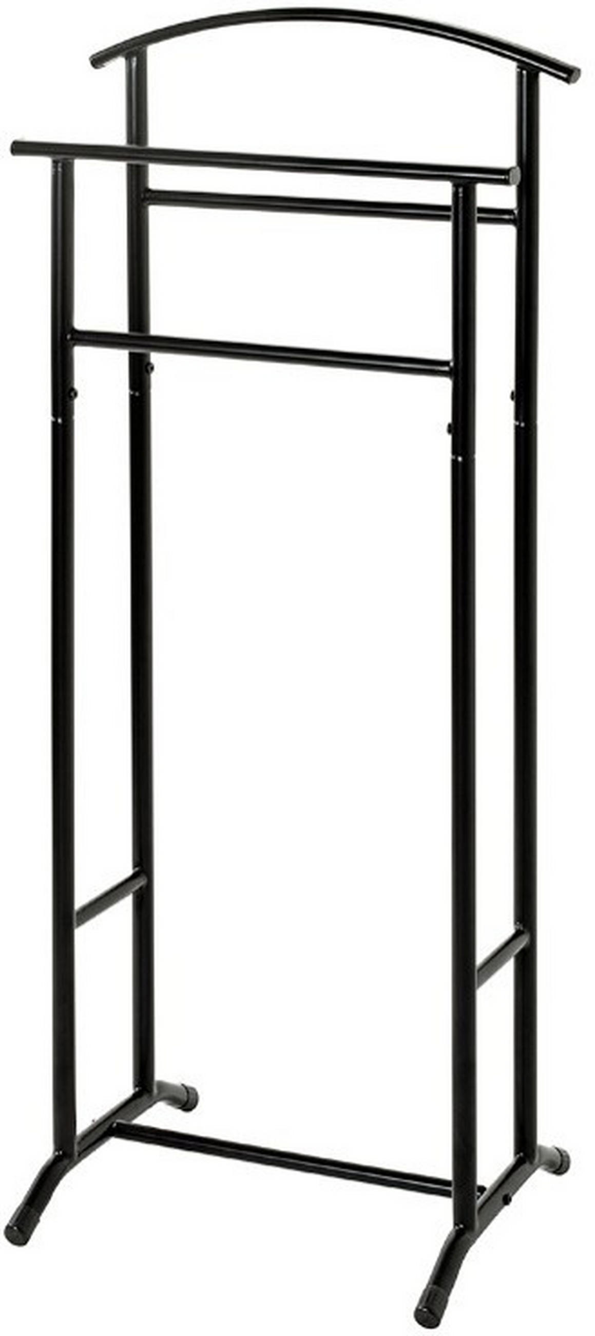 HERRENDIENER in Schwarz 48/107/36 cm   - Schwarz, Basics, Metall (48/107/36cm)