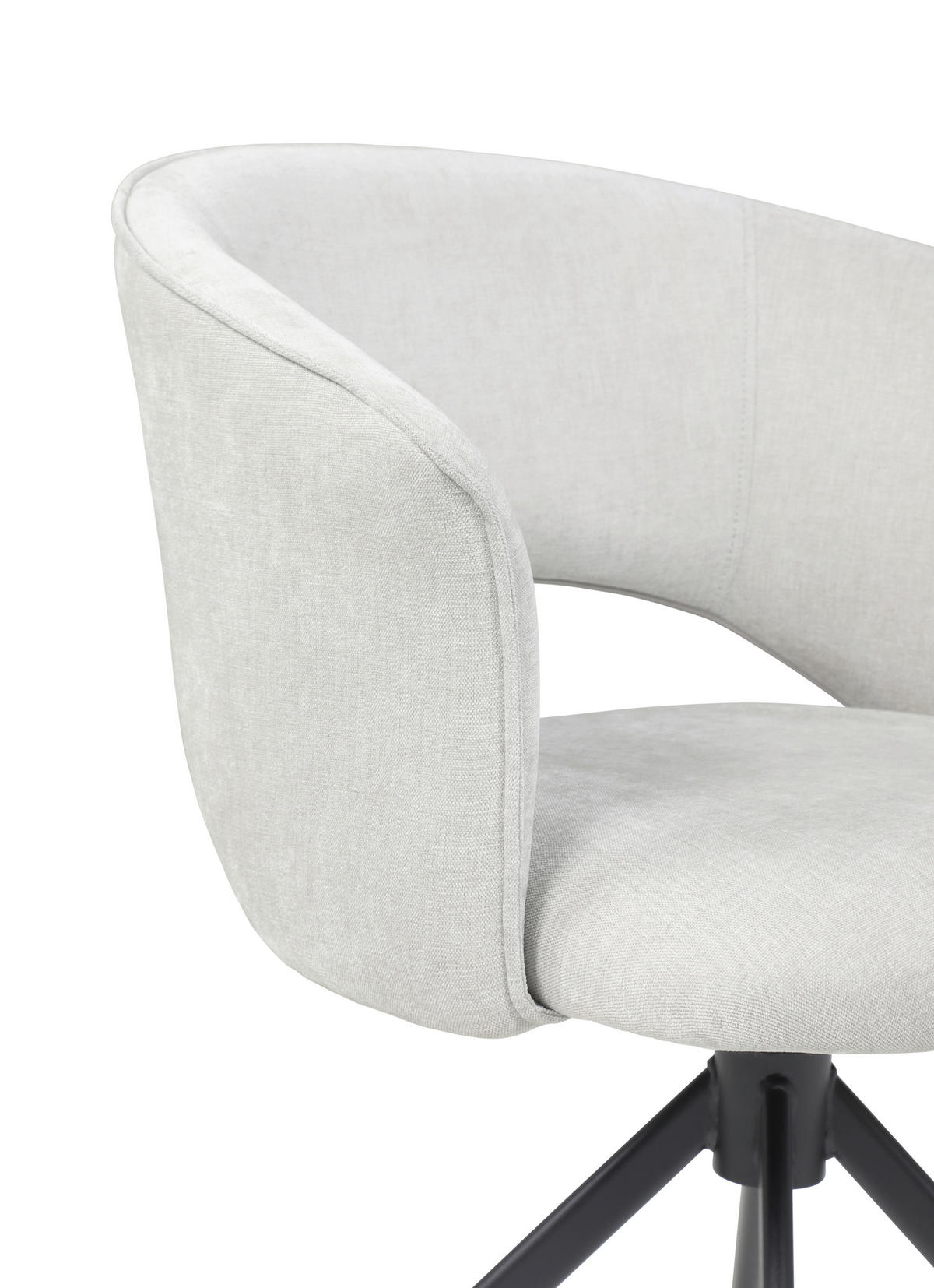 ARMLEHNSTUHL  in Stahl Chenille  - Beige/Schwarz, Basics, Textil/Metall (61,5/78,5/59cm) - Tom Tailor