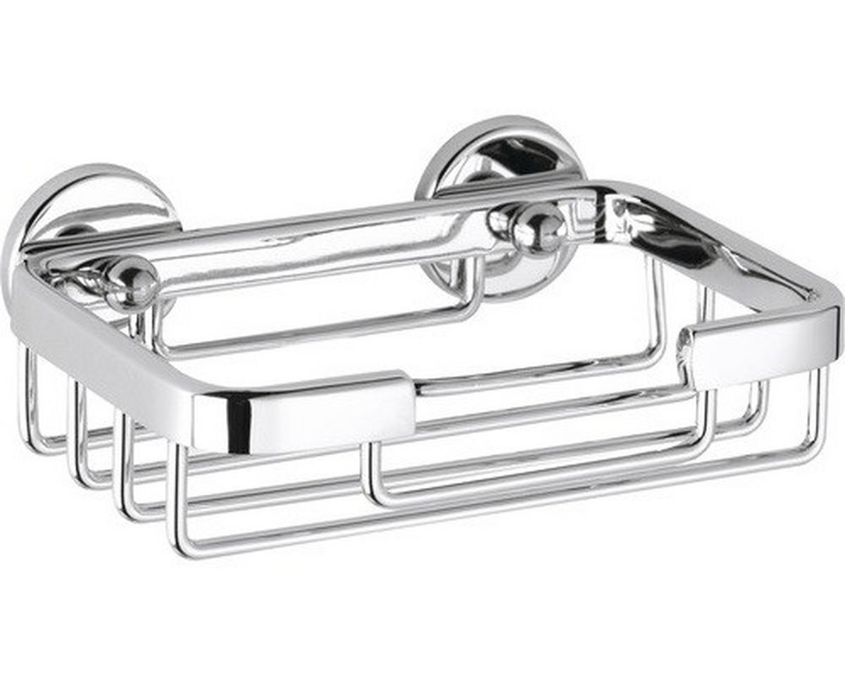 SEIFENSCHALE - Chromfarben, Basics, Metall (13,5/4,6/9,5cm) - Tesa