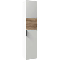 HOCHSCHRANK 32/160/35 cm  - Wildeiche/Schwarz, LIFESTYLE, Glas/Holz (32/160/35cm) - Voglauer