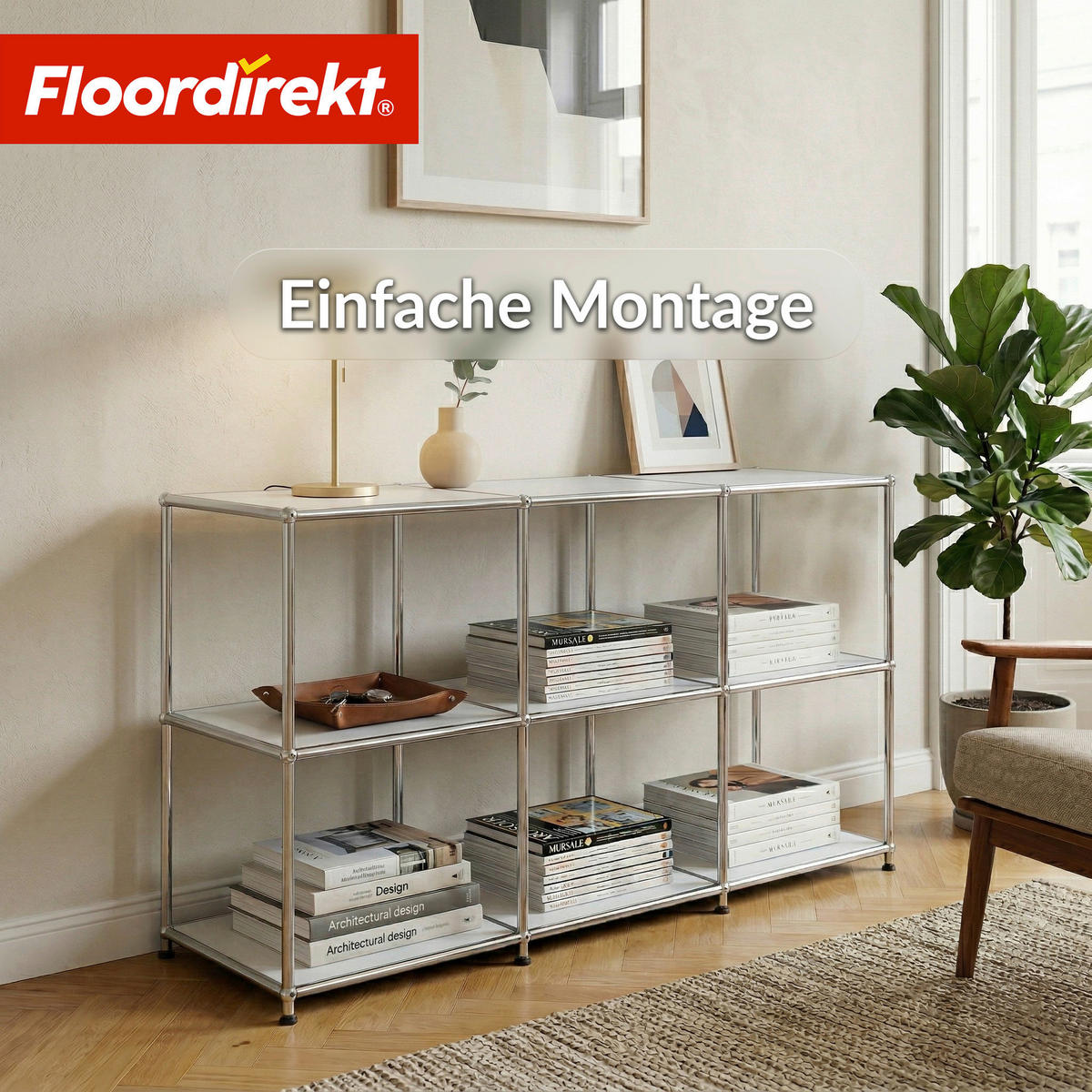 SIDEBOARD Concept Epure MK-018 116/82/40 cm  - Weiß, Basics, Metall (116/82/40cm) - Floordirekt