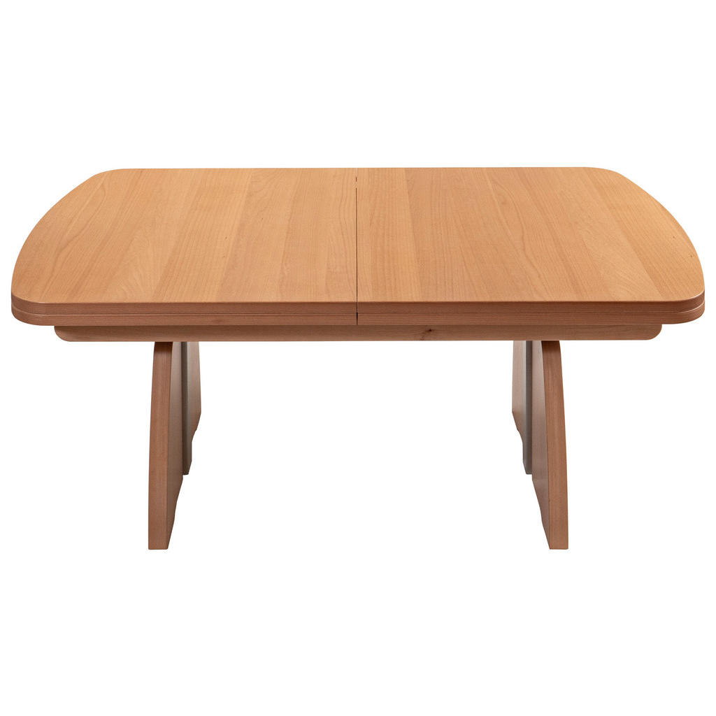 Thumbnail - Venda Couchtisch, Buche, Silber, Holz, Metall, Buche, furniert, rechteckig, Wange, 75x55-74x125-245 cm, ausziehbar, höhe...