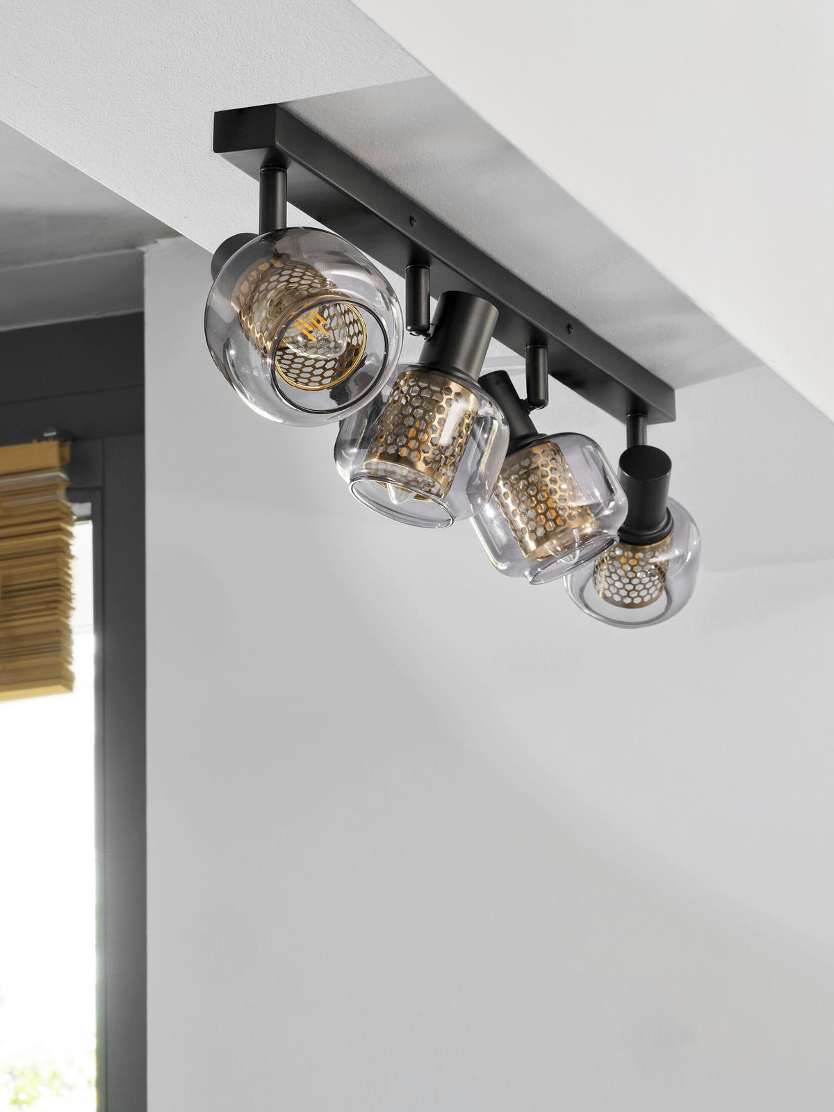 LED-STRAHLER 82,5/10,5/17,6 cm   - Schwarz, Basics, Glas/Metall (82,5/10,5/17,6cm) - Osram