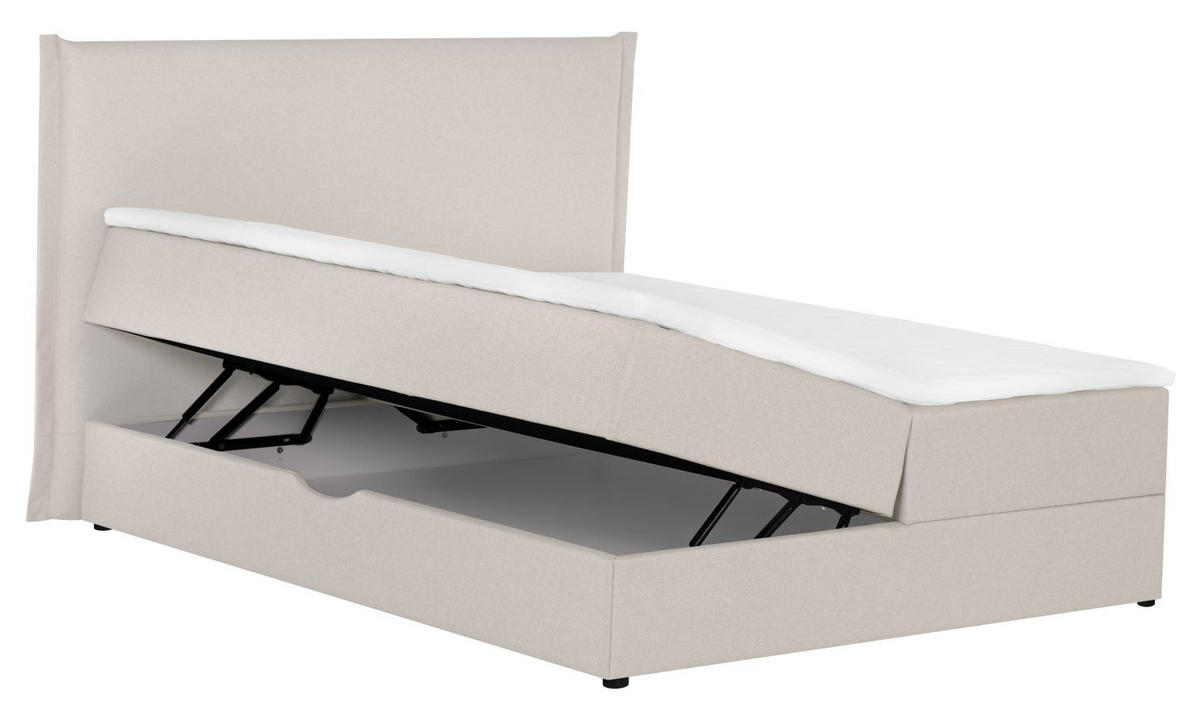 BOXSPRING 180X200 CM  in bej  - bej, Modern, lemn/textil (191/211/119,5cm) - Hom`in