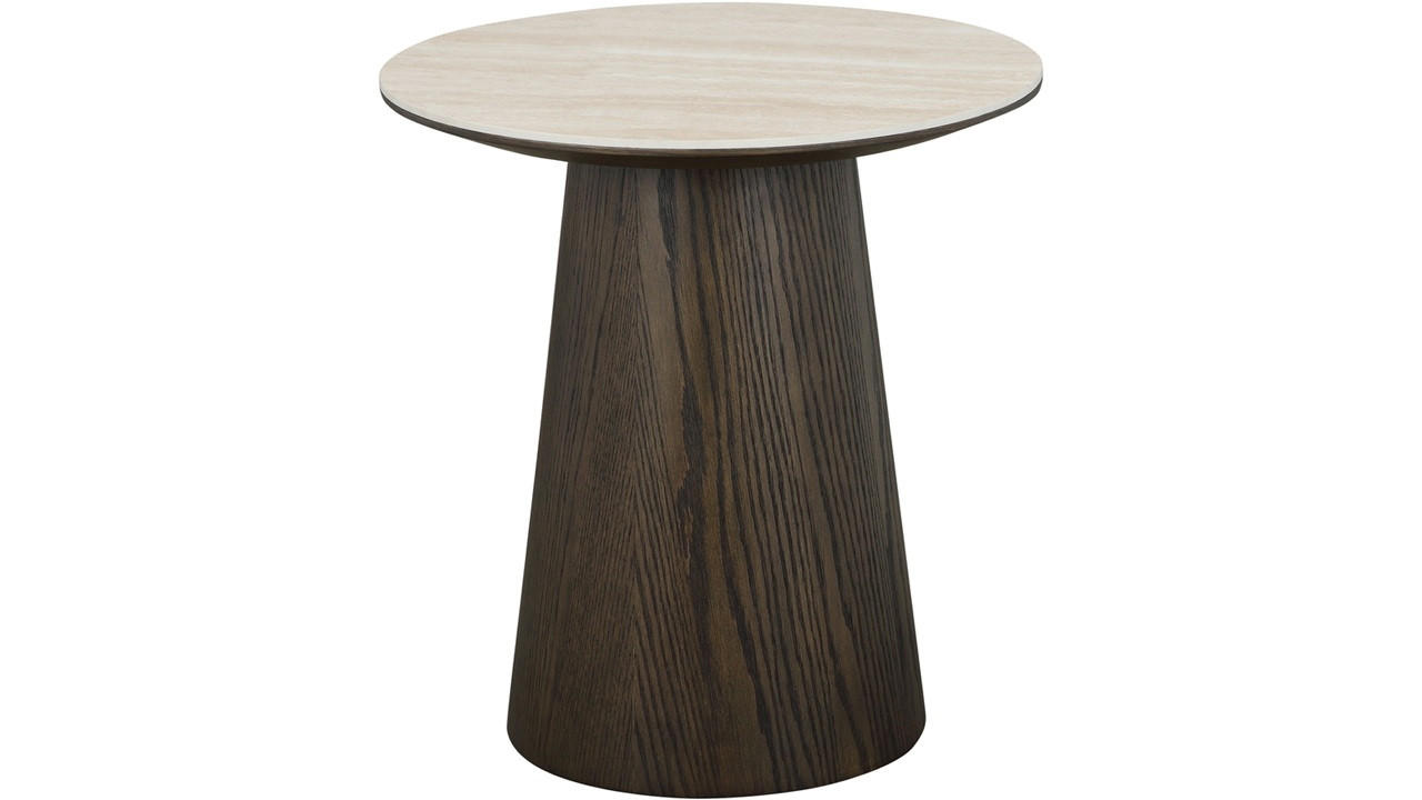 SOFFBORD i trä, keramik 48/48/51 cm  - beige/brun, Design, trä/keramik (48/48/51cm) - Best Price