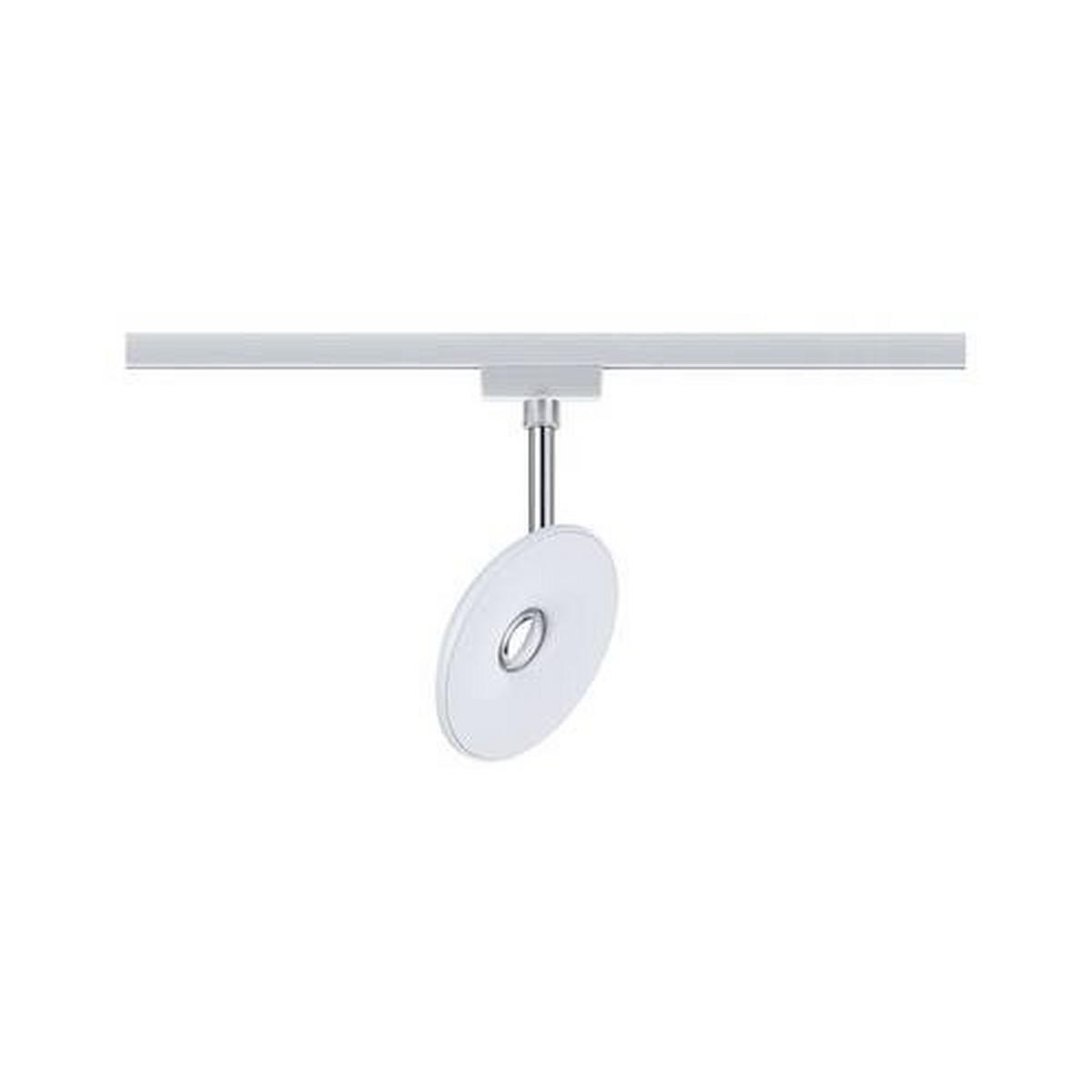 SCHIENENSYSTEM-HÄNGELEUCHTE - Chromfarben/Weiß, Basics, Kunststoff (11,98/18,3/3,2cm) - Paulmann