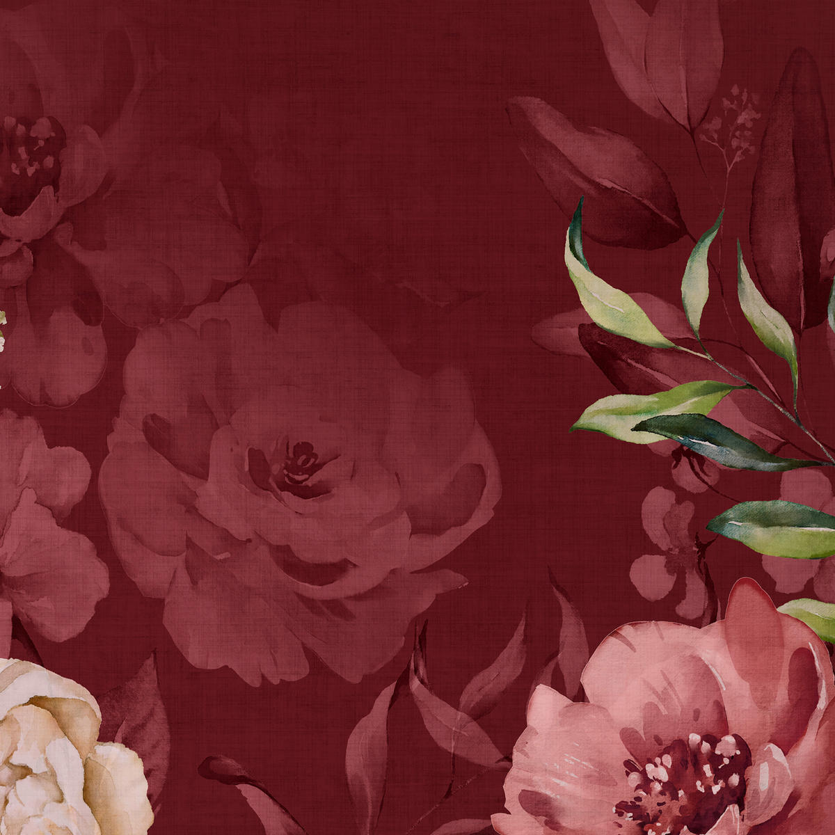 BETTWÄSCHE 2-teilig Mavie Satin 140/200 cm  - Dunkelrot, KONVENTIONELL, Textil (140/200cm) - Esposa