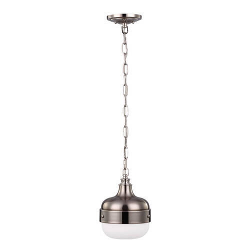 VISEČA SVETILKA  Elstead Cadence      20.3/43.2 cm      E27 - barve nerjavečega jekla/barve niklja, Konvencionalno, kovina/steklo (20.3/43.2cm) - Elstead Lighting