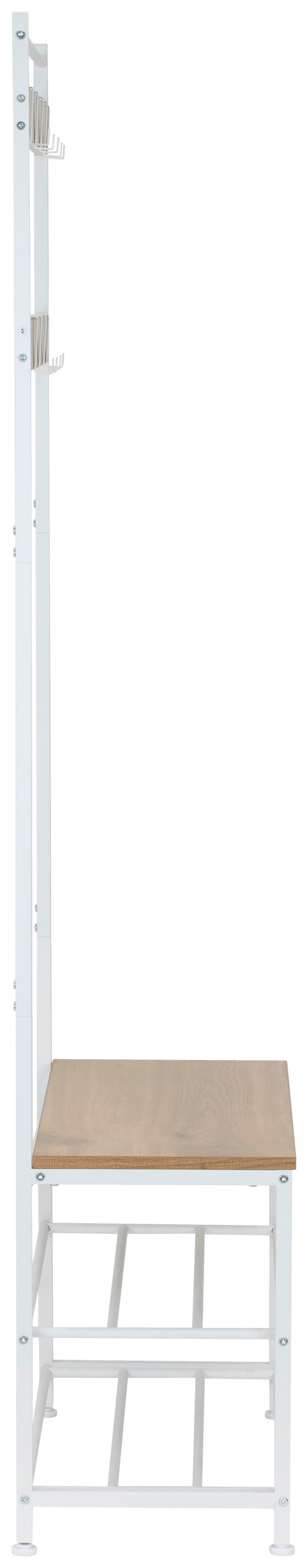 GARDEROBE  in 70/175/32.5 cm  - Naturfarben/Weiß, MODERN, Holzwerkstoff/Metall (70/175/32.5cm) - PBJ
