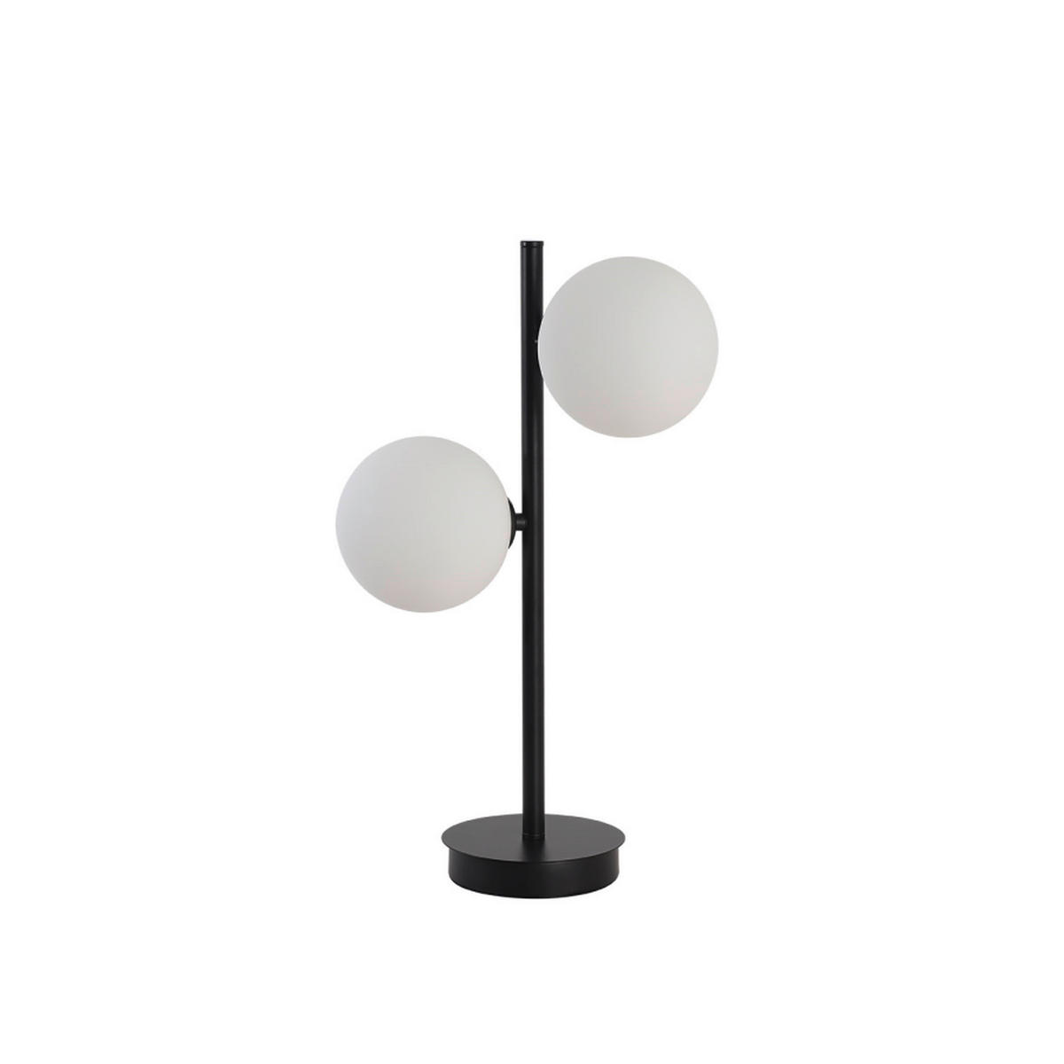 TISCHLEUCHTE - Schwarz, Konventionell, Metall (45/28/15cm)