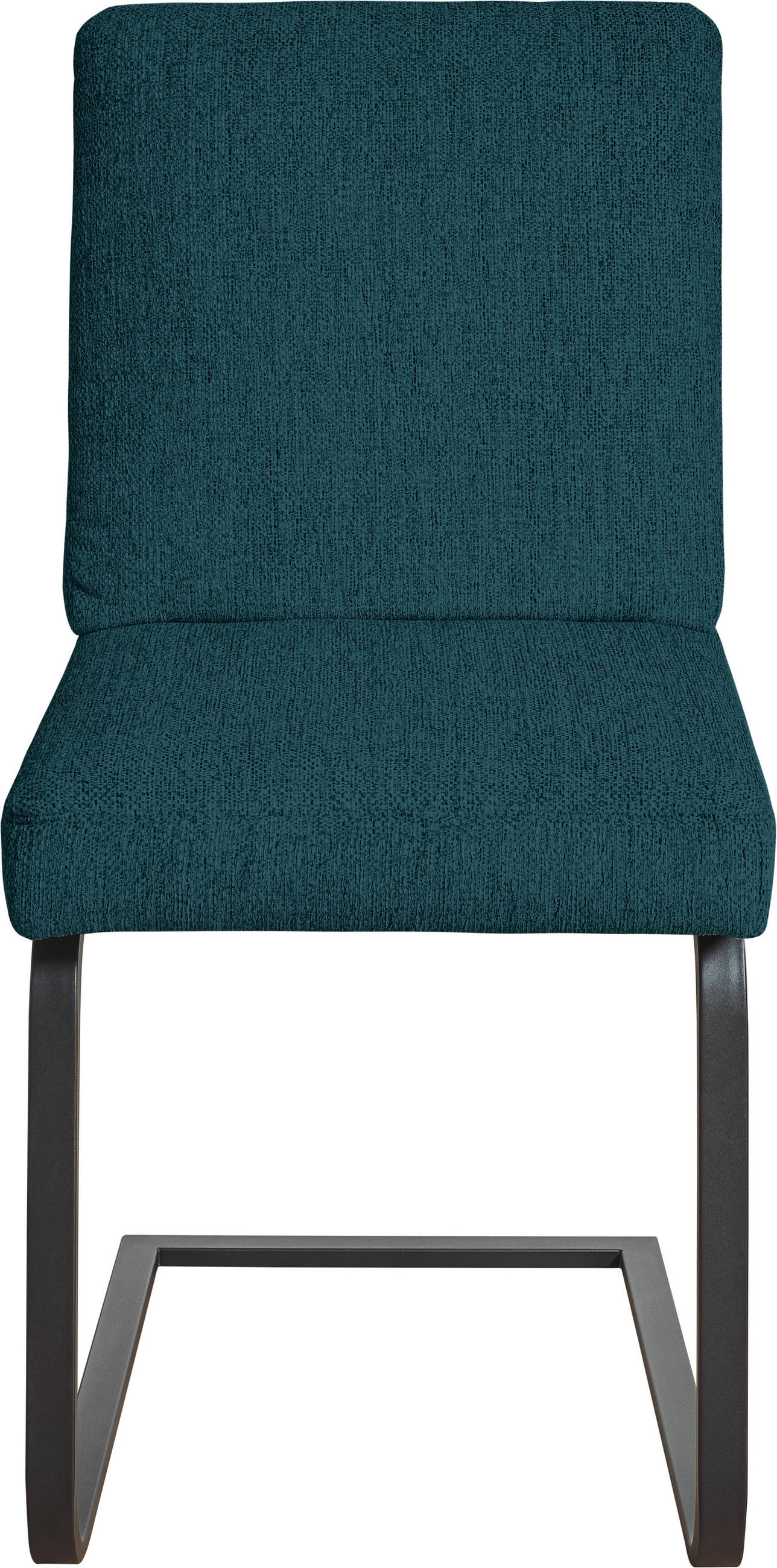 SCHWINGSTUHL  in Stahl Chenille  - Schwarz/Dunkelblau, Design, Textil/Metall (46/92/60cm) - Dieter Knoll