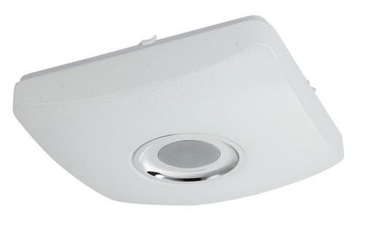 LED SVJETILJKA STROPNA Ayleen  - bijela/boje kroma, Basics, metal/plastika (36,5/36,5/9cm) - Globo
