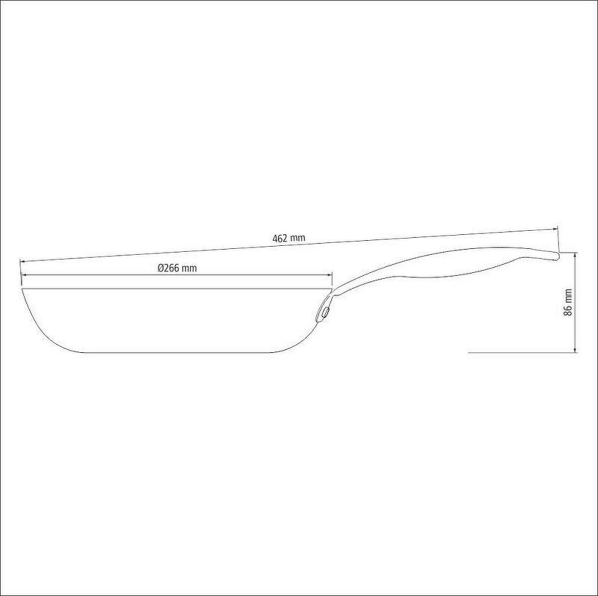 BRATPFANNE TRENTO 26 cm  - Schwarz, KONVENTIONELL, Metall (26cm)