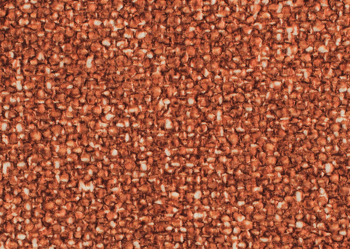 ECKSOFA Cognac Bouclé  - Cognac/Schwarz, Natur, Textil/Metall (233/288cm) - Valnatura