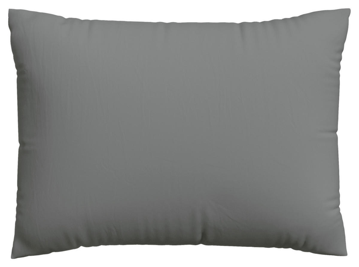 KOPFPOLSTERBEZUG EASY JERSEY 70/90 cm  - Grau, Basics, Textil (70/90cm) - Schlafgut
