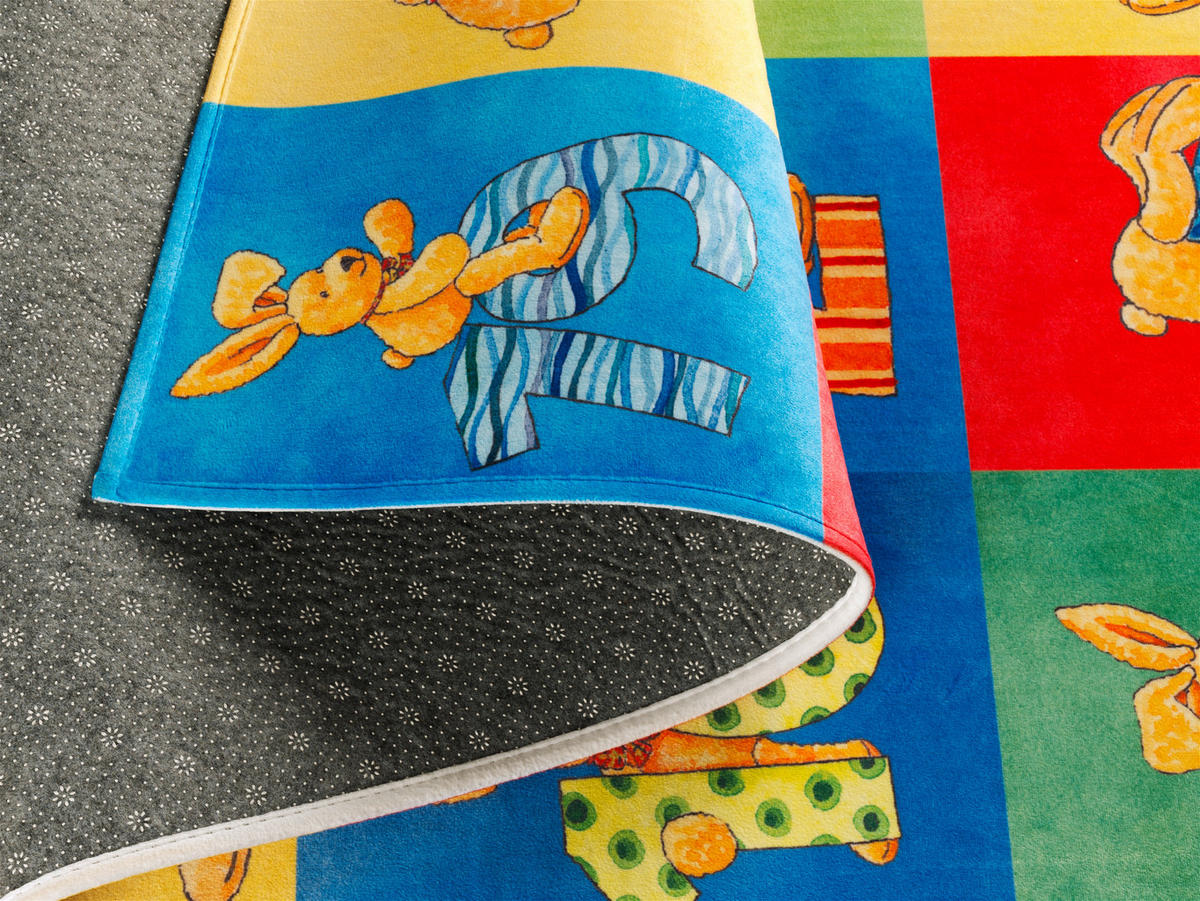 KINDERTEPPICH 140/200 cm Felix der Hase  - Blau/Gelb, Trend, Kunststoff/Textil (140/200cm) - Ben'n'jen