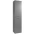 HOCHSCHRANK Anthrazit - Chromfarben/Anthrazit, Design, Glas/Holzwerkstoff (40/178,7/34,8cm) - Welnova