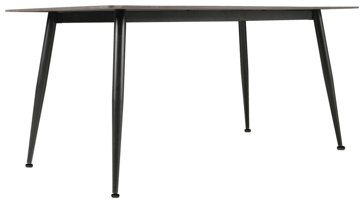 ESSTISCH in Metall, Keramik  - Dunkelgrau/Schwarz, Modern, Keramik/Metall (160/90cm) - MID.YOU