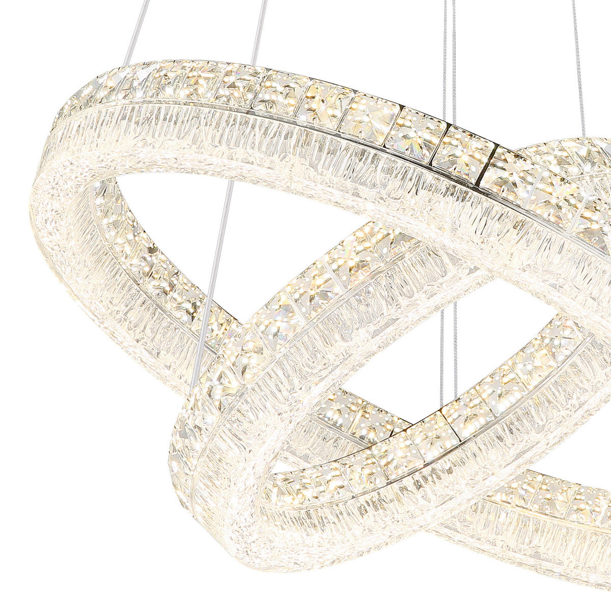 LED-HÄNGELEUCHTE 60/120 cm  - Klar/Chromfarben, Design, Glas/Kunststoff (60/120cm) - Globo